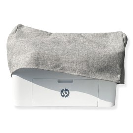 Printer Dust Cover Turntable Cover Case Compatible for HP OfficeJet Pro 8025e/8025/8035/9015/9015e, Linen Look Antistatic Fabric Burlap Decor with Home Style, 20"W x 15"D x 10"H