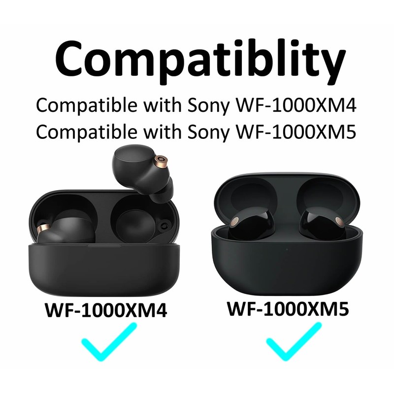 A-Focus WF-1000XM5 WF-1000XM4 Ear Hooks Double Flange Ear Tips Kit
