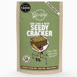 GO-LOW Keto Seedy Cracker Mix - 0.2g carbs each | Low Carb | Diabetic Friendly | Vegan | Gluten Free | Paleo | Makes 25-30