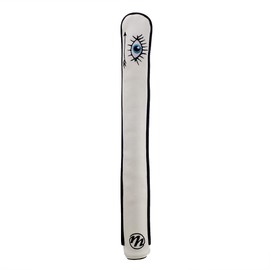 19th Hole Custom Shop Eye and Arrow Golf Alignment Stick Cover, White