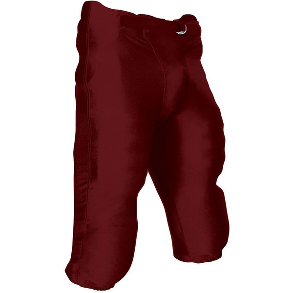 CHAMPRO Youth Integrated Football Game Pant Maroon 2XL