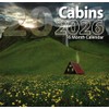2026 Cabins Full Size Wall Calendar for Planning, Scheduling, and