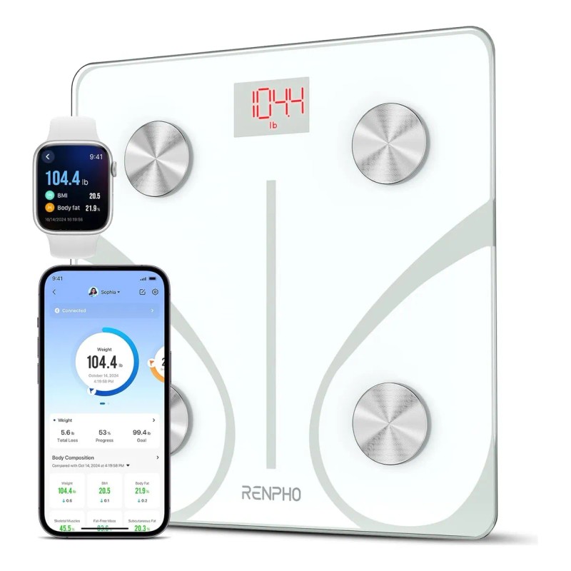 Báscula digital Renpho Balança Sem Fio Inteligente ES-CS20M Color Blanco