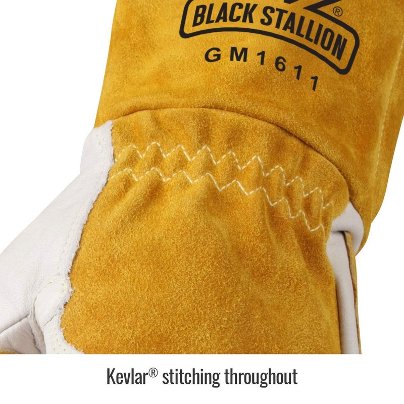 Revco GM1611 Top Grain Leather Cowhide MIG Welding Gloves with