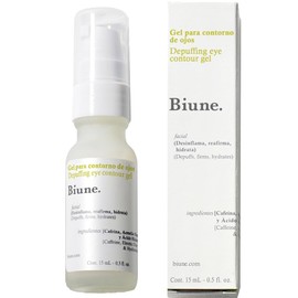 Crema para Contorno de Ojos | Con Cafeína, Ácido Hialurónico y Centella Asiática | Reduce Ojeras, Bolsas y Líneas de Expresión | Fórmula Antiarrugas con Extractos Botánicos para Todo tipo de Pieles | Biune. | 15 ml