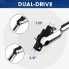 WORKPRO Dual Drive Heavy Duty Breaker Bar 16-inch Length 360°