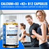 Calcium D3 + K2 + B12 120 Capsules - Supports