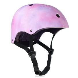 HXWY Kids Bike Helmet for Girls Toddler Youth CPSC Certified, Adjustable Starry Pink Protective Helmets for Multi-Sports Cycling Skateboard Scooter Skating Rollerblading (Medium)