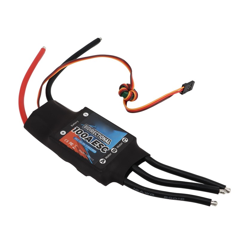 GTSKYTENRC Brushless ESC Bidirectional 100A 2‑6S BEC 3A 5V Electric