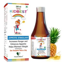 Kidbest Estimulante Apetito Infantil Jarabe Sabor Piña con Vitaminas B