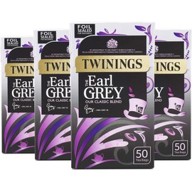 Twinings Earl Grey Tea 200 Bags (Multipack of 4 x 50 Tea Bags)