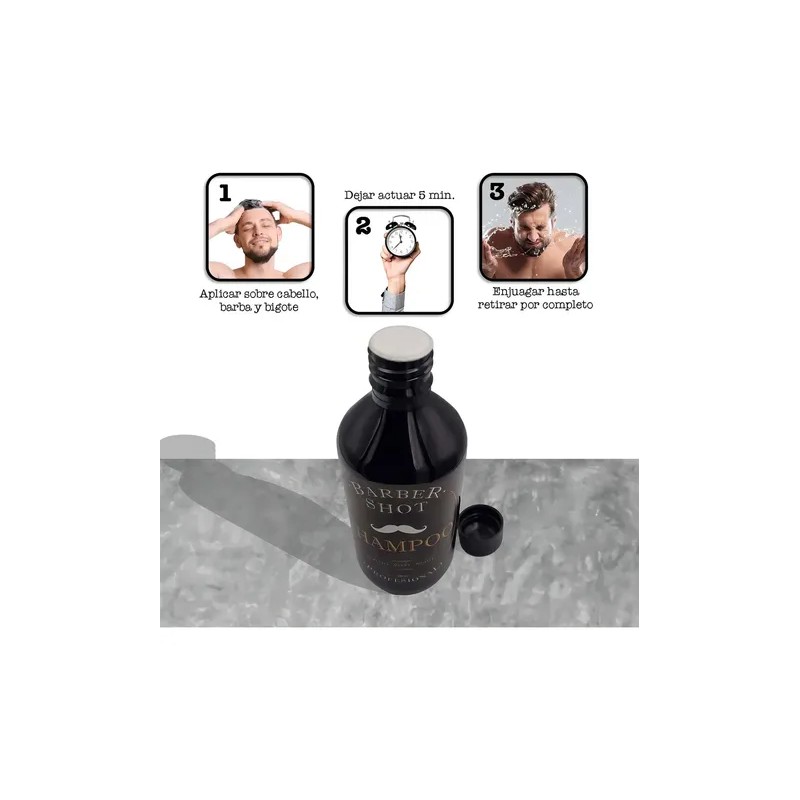 Shampoo Bergamota Y Cola De Caballo Barba Bigote Y Cabello