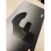 Carbon Fiber Works Handcrafted Forgiato Wheels License Plate Stealth Brushed