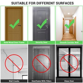 Sportneer Pull Up Bar Doorway Chin Up Bar No Screws Door Frame Chin Up Push Up Sit Up Bar Adjustable 75-94cm (29.5''-37'') Up to 200kg Capacity Workout Bar