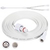 Permanent Outdoor Lights Extension Lead Waterproof Cord,Waterproof Extension Cable 3Pin,IP68