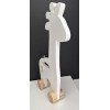 Hobby Lobby NEW - Rolling Wooden Giraffe Decor | WHITE