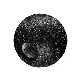 PIERCINGLINE® Surgical Steel Screw Ball Diamond Look and Crystal, 316L surgical steel, black PVD