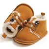 LAFEGEN Newborn Baby Booties Boys Girls Shoes Warm Winter Faux