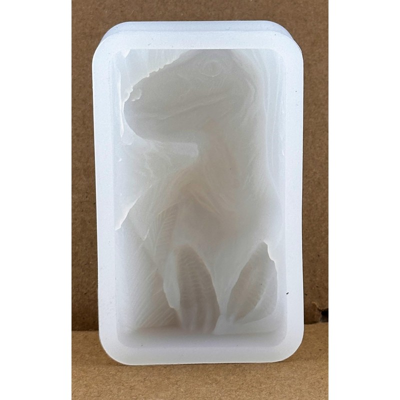 ARTCRAFTMOLDS - Molde de silicona de dinosaurio, jabón, yeso, cera,