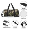 Gbuzozie Sports Gym Bag Camouflage Pattern Travel Duffel Bag Shoes