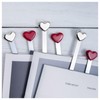 6pcs Metal Heart Shaped Bookmark, Cute Bookmarks, Book Markers for