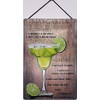 Blechschild Blechemma Cocktail Margarita with Cord 30 x 20 cm