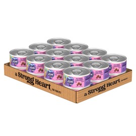 A Strong Heart Wet Dog Food, Filet Mignon Flavor in Gravy - 5.5 oz Cans (Pack of 24), Made in The USA with Real Beef