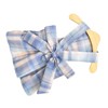 Plaid Dog Dress Bow Tie Harness Leash Set Breathable Soft