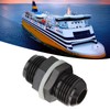 Fuel Cell Bulkhead Fitting with PTFE Washer Black Anodized 6061‑T6