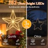 Quntis 282 Leds Luces Navideñas de Estrellas 3D Grande, 50cm