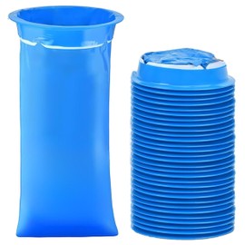 Burp Bags with Mouthpiece for Children and Adults, Pack of 25 - Lockable Poop Bags with Ring, Perfect for Travel Nausea, Pregnant Poop Bags, Car, Children for Travel, Break Bags