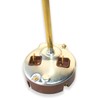 Rod thermostat for electric water heaters and solar reservoirs or