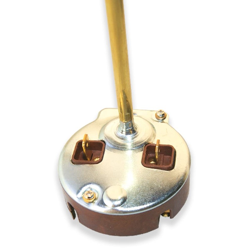 Rod thermostat for electric water heaters and solar reservoirs or
