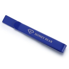 (Blue) - HONEY BEAR Mens Tie Clip Bar - Normal Size Stainless Steel for Business Wedding Gift,5.4cm
