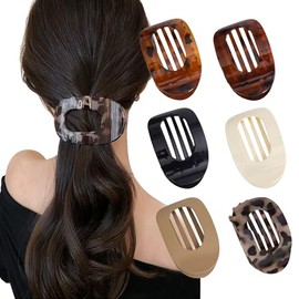 Pinzas Para Cabello de 6 Piezas,Pinzas Para El Cabello Antideslizantes,Broches para Cabello de Mujer, pasador Mate Grande Para Mujer
