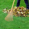 Yardwe Yard Leveling Rake Leaf Scoops Hand Rakes Short Handle