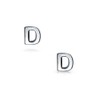 ABC Minimalist Capital Block Alphabet Letter D Initial Stud Earrings