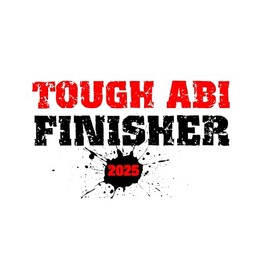 Power Towel Tough ABI Finisher - Colour White | Abitur Fitness & Sports Towel with a Message | Various Motivational Quotes | Size 50 cm x 100 cm | Power Towel Made of Microfibre and Cotton