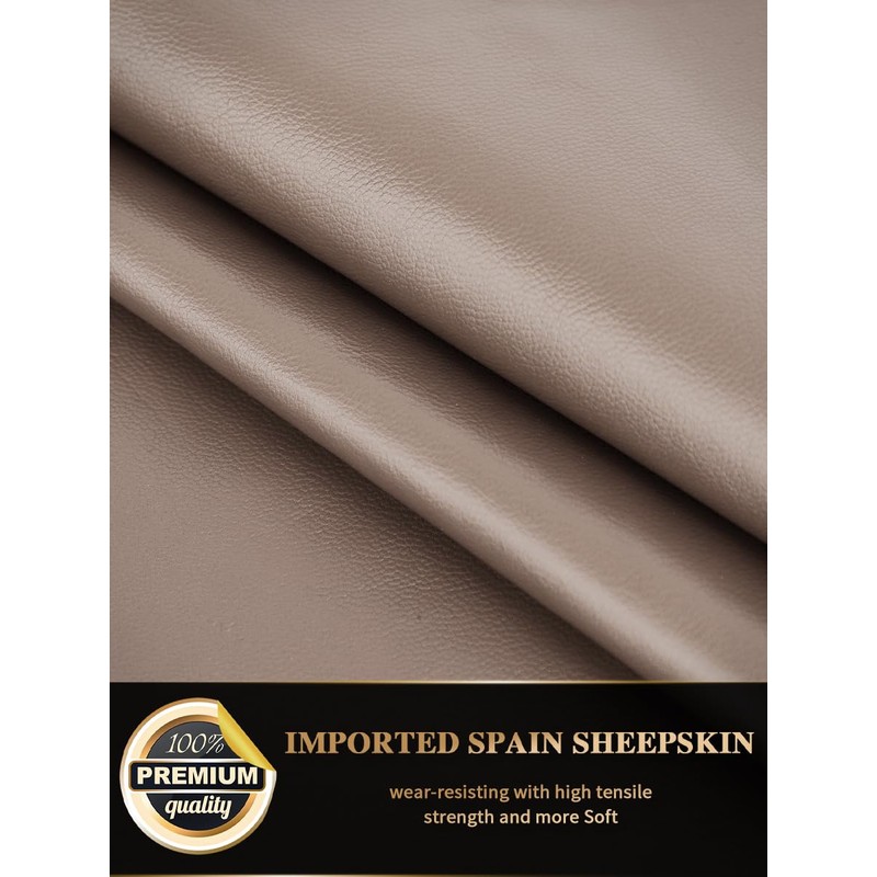 FIORETTO Women's Fingerless Leather Gloves for Driving, Motorcycle, Goth, Cosplay