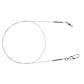Spro Matt Black Leader 7 x 7 Wire - 2 Steel Leaders for Spin Fishing, Pike Leader for Spin Fishing, Spinning Leader for Predatory Fish, Length / Diameter / Load Capacity: 40 cm / 0.45 mm / 15 kg - 33