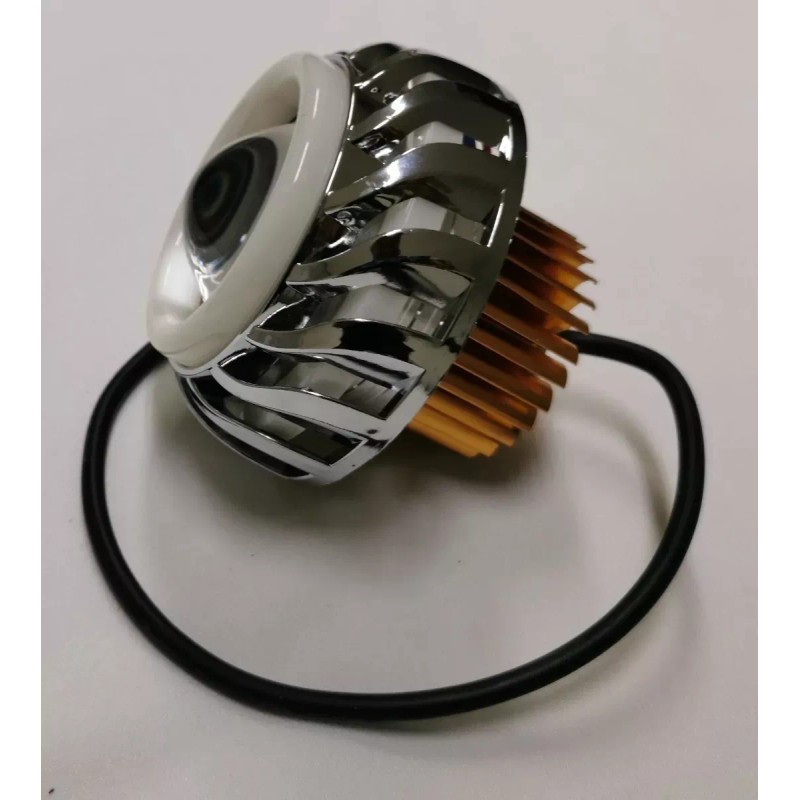 BOSSCO Lupa Led Faro Ojo De Angel Y Demonio Motos