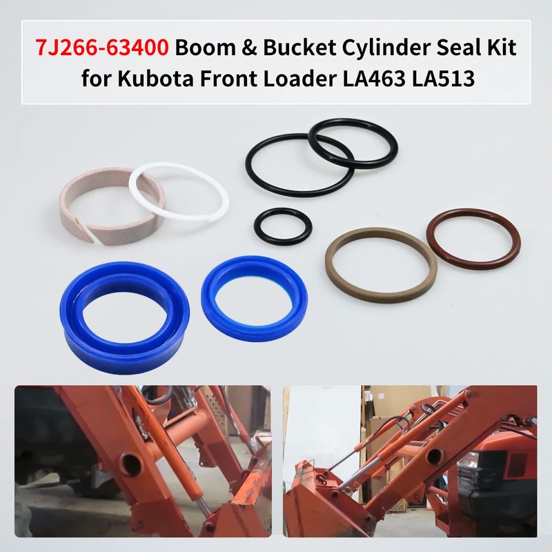 7J266-63400 Boom & Bucket Cylinder Seal Kit Compatible With Kubota