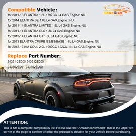 PANGOLIN 24321-2E000 Timing Chain Kit with 2PCS Intake & Exhaust VVT Gear Sprocket 243502E001+243702E000 for 2012-2013 kia Soul, for 2013 Elantra L4 Engine NU 2011-1.8L 2.0L Engine Aftermarket Parts