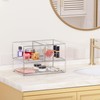 Vtopmart Stackable Storage Drawers Set of 3,Clear Plastic Organizer Bins