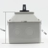 1Pcs Universal Changeover Selector Switch, with Waterproof Box, 3 Positions