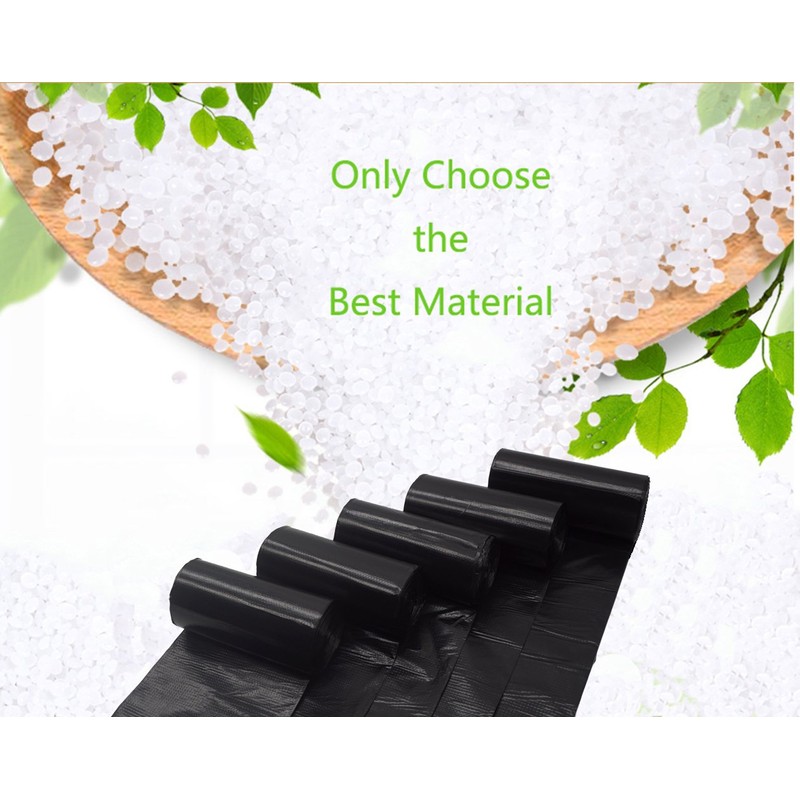 Black Trash Bag,Gereen 2 Gallon Black Trash bag Garbage Bag