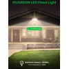 Viugreum 100W LED Flood Light, 8000LM 3000K Warm White, Slim