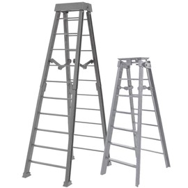 One 10 Inch Breakable & One 7 Inch Silver Ladder for Wrestling Action Figures