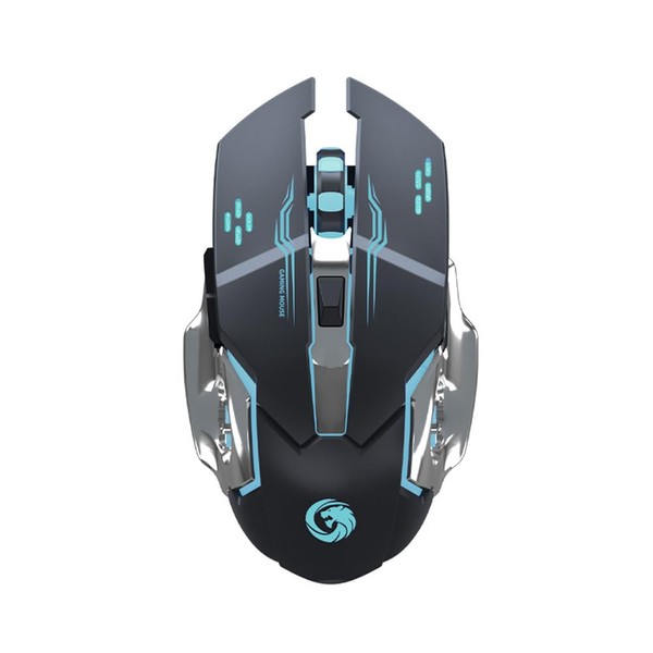 Silent Wireless Mouse Computer Mice Mechanical Breathing Colorful Light USB
