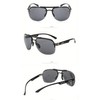 Generic Men's sunglasses premium polarised vintage sunglasses Black